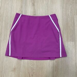 Adidas fuchsia tennis skirt with white stripe size Extra Large